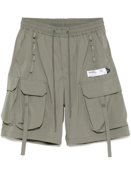  Musium Div. Logo-patch Cargo Shorts - Green 