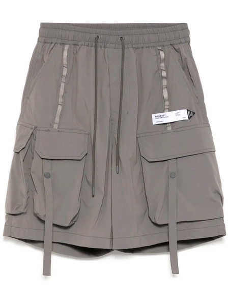  Musium Div. Logo-patch Cargo Shorts - Grey 