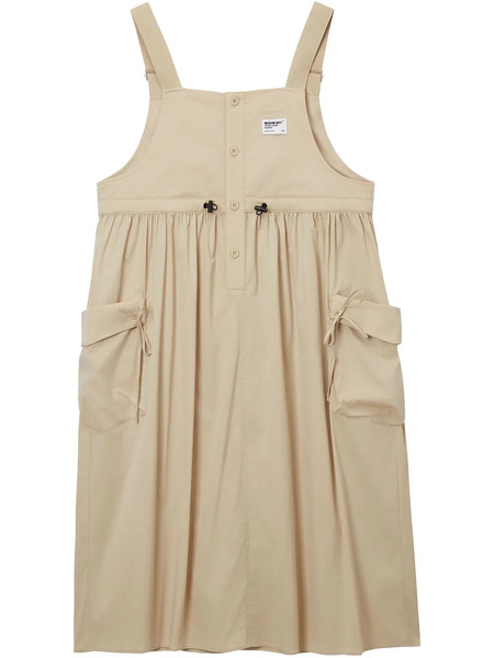  Musium Div. Logo-patch Midi Dress - Neutrals 
