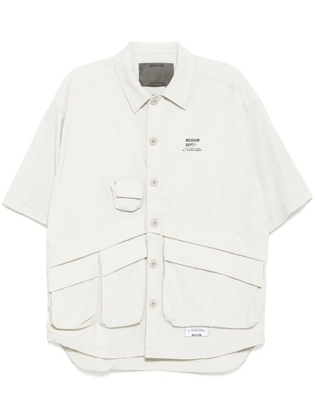 Musium Div. Logo-print Shirt - Grey 