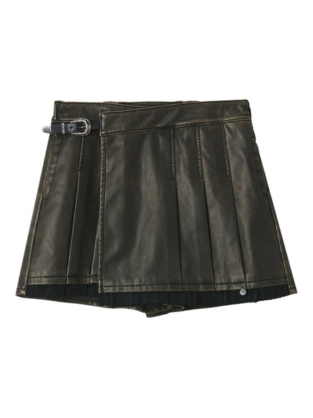  Musium Div. Pleated Buckle Shorts - Green 
