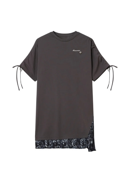  Musium Div. Tie-detail Pleated Dress - Grey 