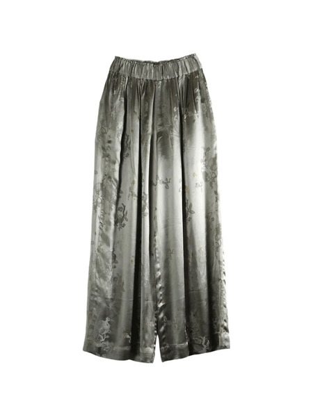  Mutedance Floral-jacquard Trousers - Grey 