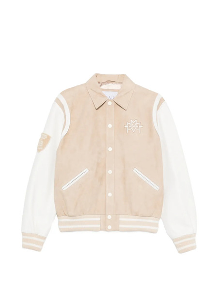  Mvp Wardrobe Appliqué Bomber Jacket - Neutrals 