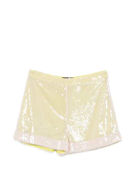  Mvp Wardrobe Sequin Bermuda Shorts - Yellow 