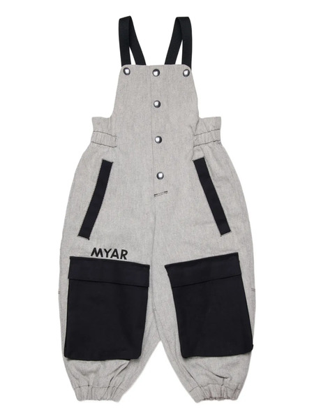  Myar Button-fastening Logo-print Jumpsuit - Grey 