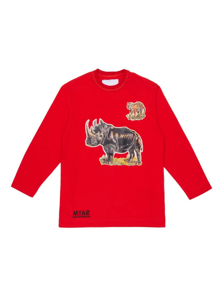  Myar Graphic-print T-shirt - Red 