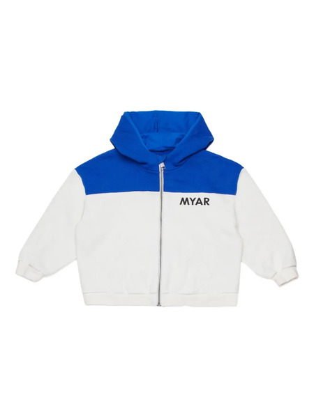  Myar Logo-print Zip-up Hoodie - White 