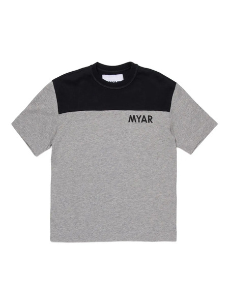 Myar Two-tone Cotton T-shirt - Grey 