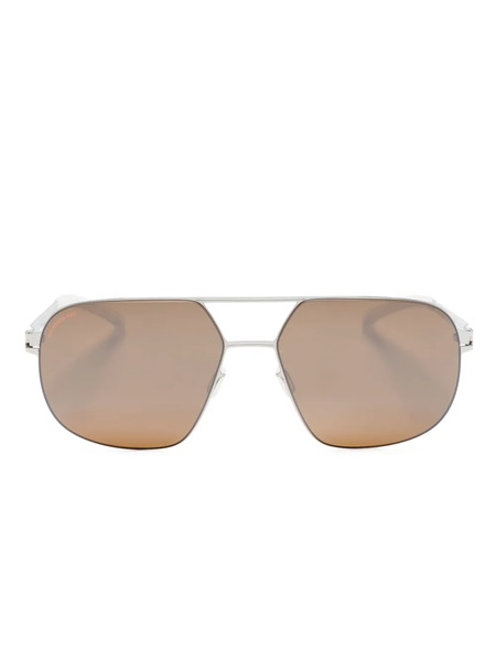  Mykita Angus Pilot-frame Sunglasses - Silver 