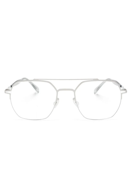  Mykita Arlo Pilot-frame Glasses - Silver 