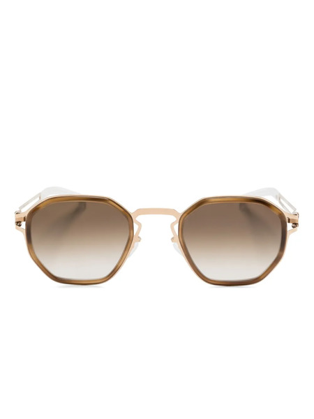  Mykita Gia Geometric-frame Sunglasses - Brown 