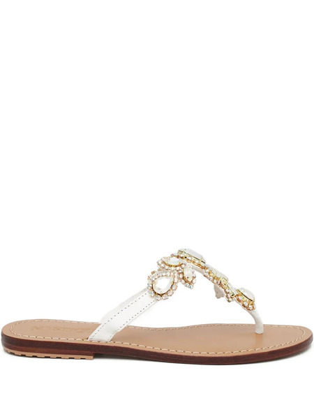  Mystique Crystal-embellished Sandals - White 