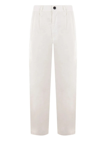  Mythinks Pleated Cotton Trousers - White 