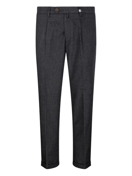  Myths Pleated Micro-pattern Trousers - Grey 