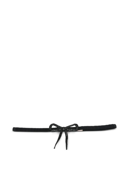  Nº21 Bow Embellished Belt - Black 