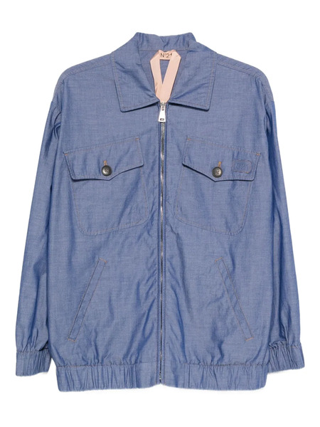  Nº21 Button Pocket Denim Jacket - Blue 