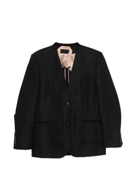  Nº21 Button Woven Jacket - Black 