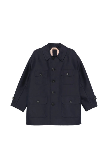  Nº21 Caban Pocket Coat - Blue 