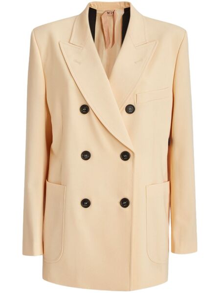  Nº21 Double-breasted Blazer - Neutrals 