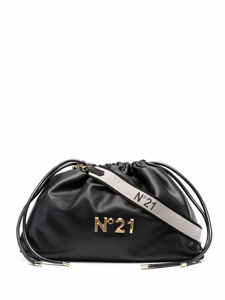  Nº21 Drawstring Clutch Bag - Black 