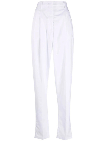  Nº21 High-waisted Tapered Trousers - White 