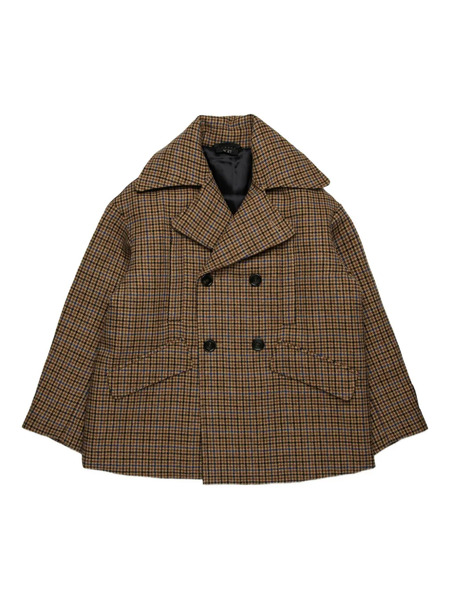  Nº21 Kids Double-breasted Blazer - Brown 