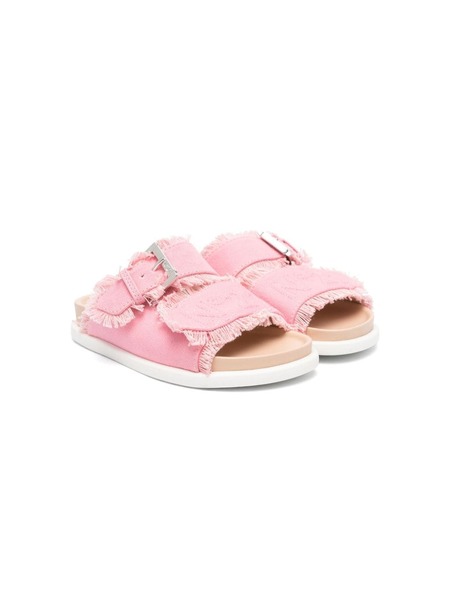  Nº21 Kids Embroidered-logo Sandals - Pink 