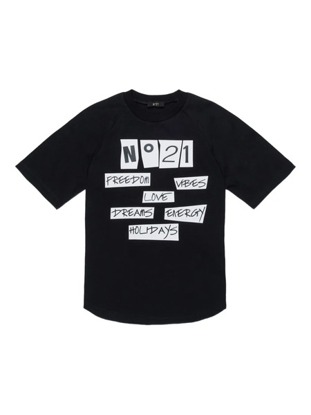  Nº21 Kids Graphic T-shirt - Black 