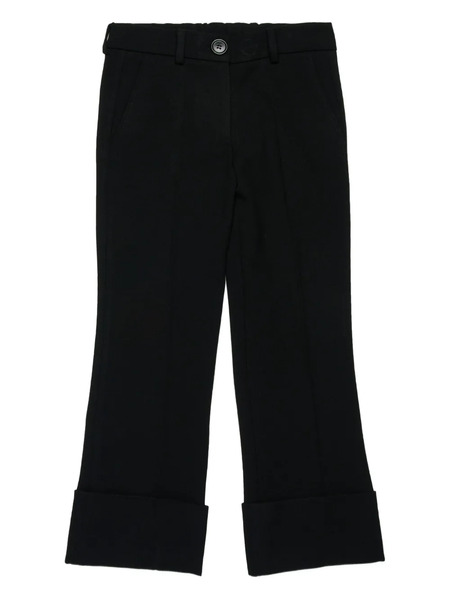  Nº21 Kids Logo-patch Trousers - Black 