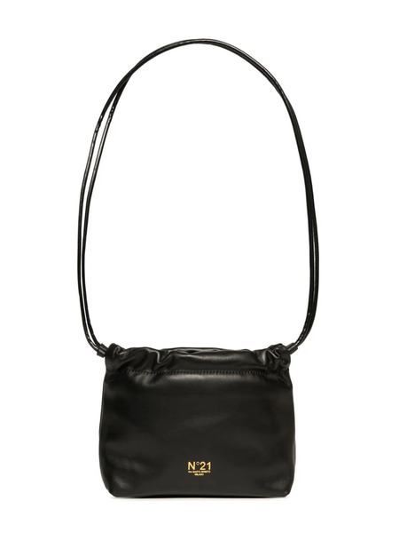  Nº21 Kids Logo Print Shoulder Bag - Black 