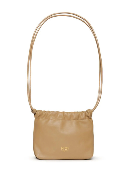  Nº21 Kids Logo Print Shoulder Bag - Brown 