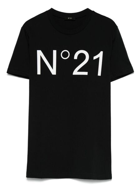  Nº21 Kids Logo-print T-shirt - Black 