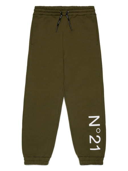  Nº21 Kids Logo-print Track Pants - Green 