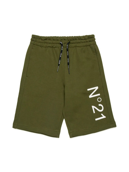  Nº21 Kids Logo Shorts - Green 