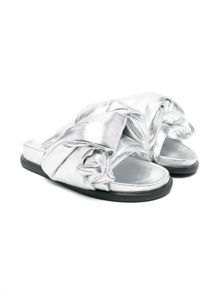  Nº21 Kids Padded Sandals - Silver 