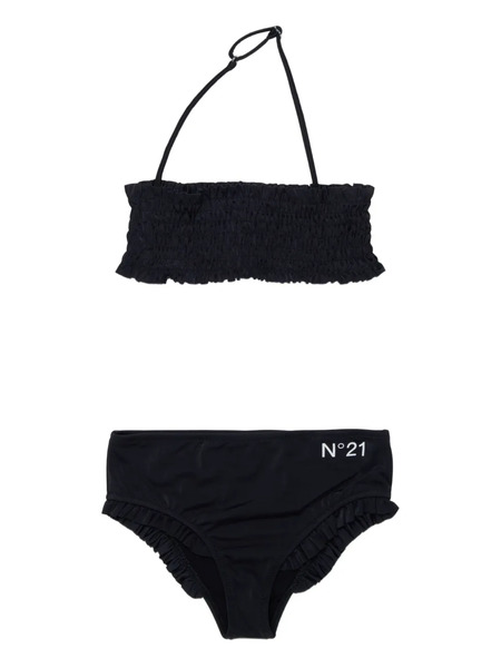  Nº21 Kids Ruffled Bikini - Black 