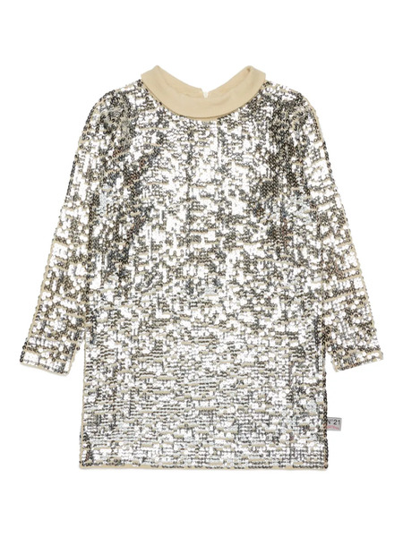  Nº21 Kids Sequin-embellished Dress - Silver 