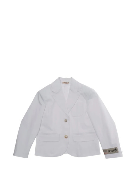  Nº21 Kids Single-breasted Blazer - White 