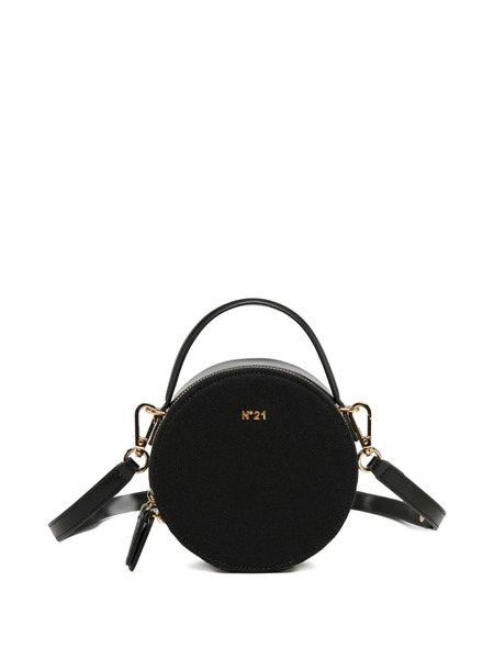  Nº21 Kids Zip Round Shoulder Bag - Black 