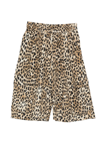  Nº21 Leopard-print Shorts - Neutrals 