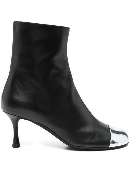  Nº21 60mm Leather Boots - Black 