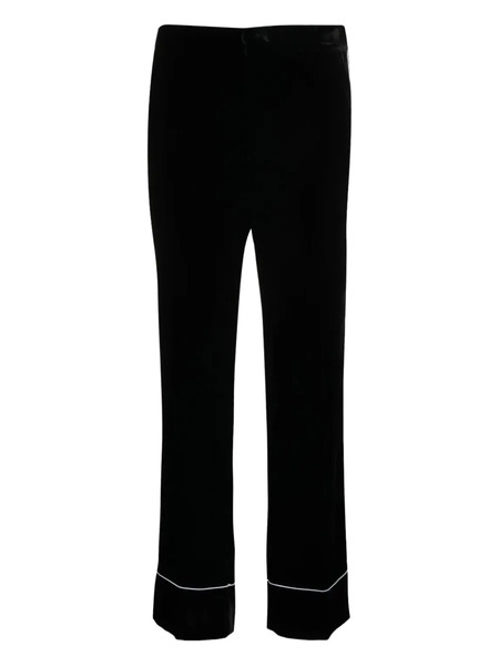  Nº21 Piped-trim Trousers - Black 