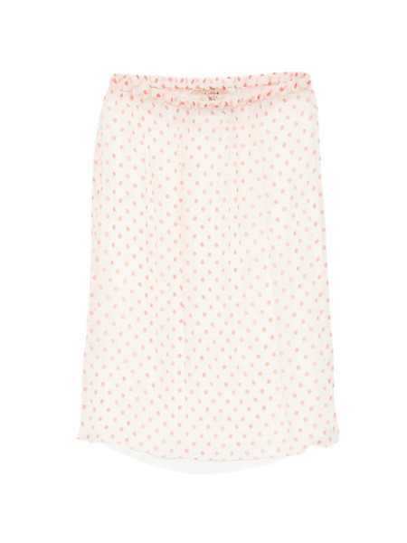  Nº21 Polka Dot Midi Skirt - Neutrals 