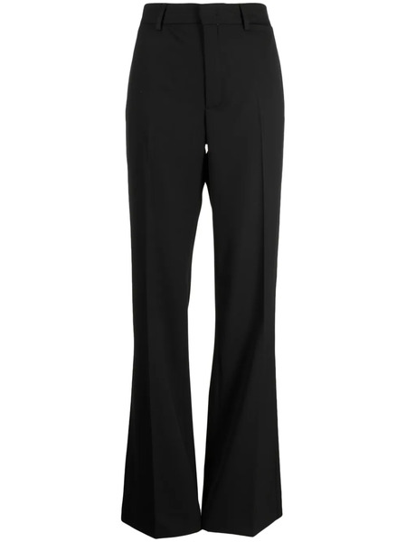  Nº21 Pressed-crease High-waisted Trousers - Black 