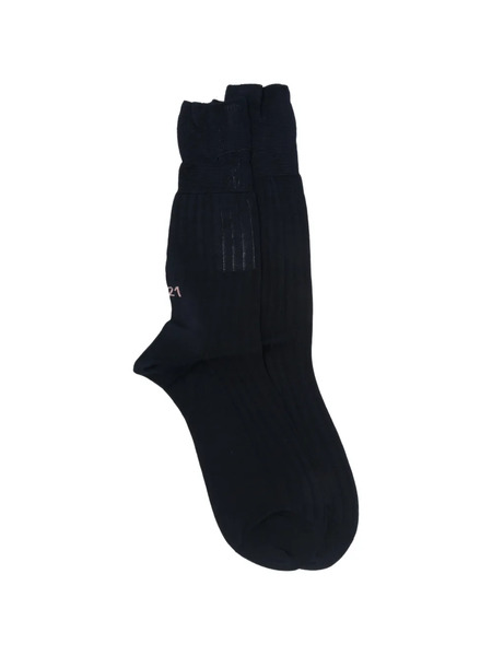  Nº21 Ribbed Socks - Blue 