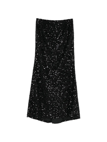  Nº21 Sequin-embellished Maxi Skirt - Black 