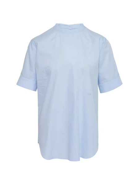  Nº21 Short-sleeve Blouse - Blue 