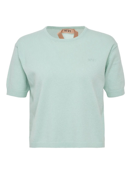  Nº21 Short-sleeve Crew-neck T-shirt - Green 