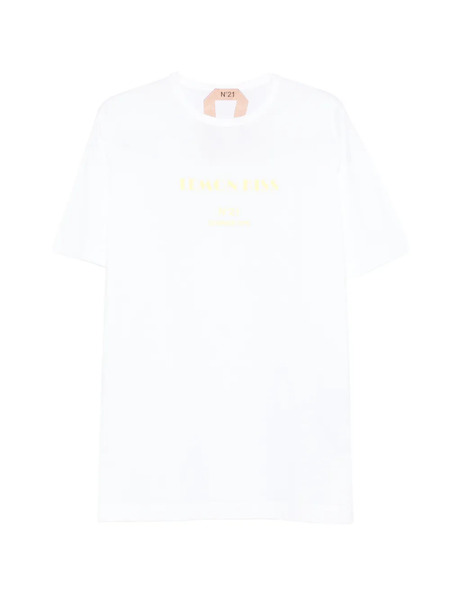  Nº21 Short-sleeve Graphic T-shirt - White 